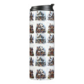 ビューティフルクリスマスハウスデザイン タンブラー (回転左)