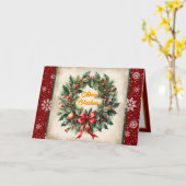 ビューティフルクリスマスフェスティバルオールドコレクション カード (黄色い花)