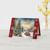 ビューティフルクリスマスフェスティバルトレンディーコレクション カード (黄色い花)