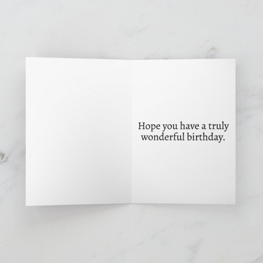 ビューティフルクリークインアーリー春 | ハッピーバースデー カード (内部)