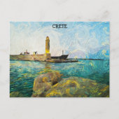 ビューティフルクレタギリシャ油絵を描 ポストカード (正面)
