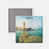 ビューティフルクレタギリシャ油絵を描 マグネット (正面/裏面)