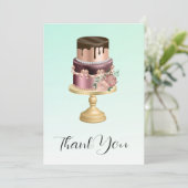 ビューティフルグラムパーティーケーキパーティー サンキューカード (スタンド正面)
