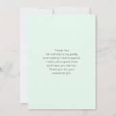 ビューティフルグラムパーティーケーキパーティー サンキューカード (裏面)