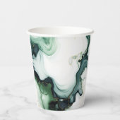ビューティフルグリーンターコイズアゲートマーブル 紙コップ (裏面)