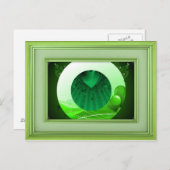 ビューティフルグリーンノテカード ポストカード (正面/裏面)