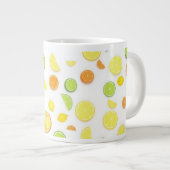 ビューティフルグリーン&イエローレモン ジャンボコーヒーマグカップ (正面右)