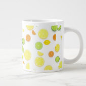 ビューティフルグリーン&イエローレモン ジャンボコーヒーマグカップ (右)