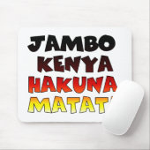 ビューティフルケニアアメーカラフルジング文字引用文デザイン マウスパッド (マウス)