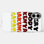 ビューティフルケニアアメーカラフルジング文字引用文デザイン Case-Mate iPhoneケース (裏面 (横))