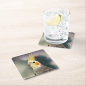 ビューティフルコッカティエルコースターセット スクエアペーパーコースター (インサイチュ)