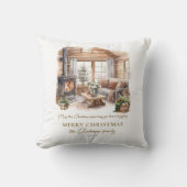 ビューティフルコージークリスマスホームパーソナライズされた クッション (正面)