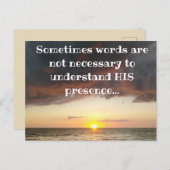 ビューティフルゴッドインスピレーション海サンセット ポストカード (正面/裏面)