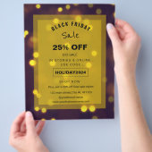 ビューティフルゴールデンスパークルスセールプロモーション チラシ (手)