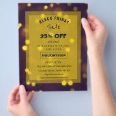 ビューティフルゴールデンスパークルスセールプロモーション チラシ (手)