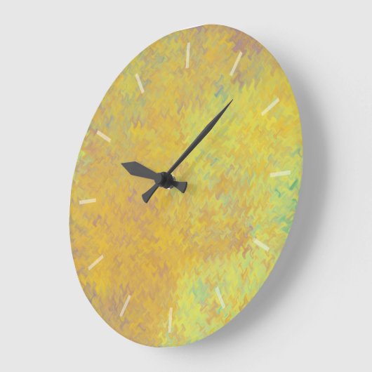 ビューティフルゴールデンマーブル紙デザイン時計 ラージ壁時計 (傾斜)