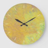 ビューティフルゴールデンマーブル紙デザイン時計 ラージ壁時計 (正面)