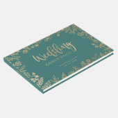 ビューティフルゴールド結婚フォイルズゲストブック ゲストブック (コーナー)