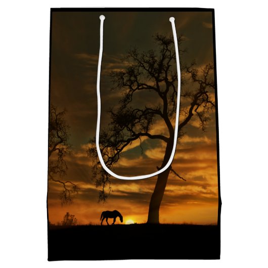 ビューティフルサウスウエストホース抱き枕 ミディアムペーパーバッグ (裏面)