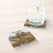 ビューティフルサクラメントカリフォルニアシティビュー ガラスコースター (アングル)