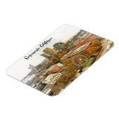 ビューティフルサクラメントカリフォルニアシティビュー マグネット (左側)