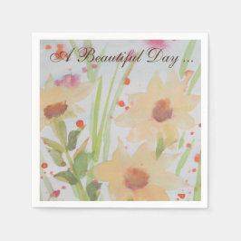 ビューティフルサマーガーデンパーティーナプキン スタンダードカクテルナプキン