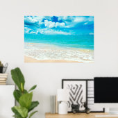 ビューティフルサマービーチ ポスター (ホームオフィス)