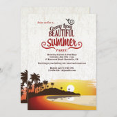 ビューティフルサマー招待状 招待状 (正面/裏面)