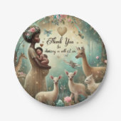 ビューティフルサンキューベイビーシャワー紙プレート ペーパープレート (正面)