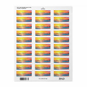 ビューティフルサンセットオンザ海サンディビーチ ラベル (フルシート)