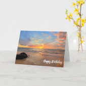ビューティフルサンセットオンマウイ カード (黄色い花)