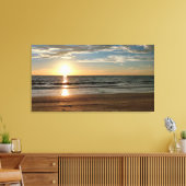 ビューティフルサンセットビーチカスタムサイズ キャンバスプリント (インサイチュ (リビング))