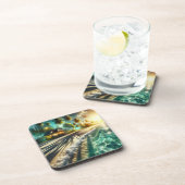 ビューティフルサンセットビーチハウステーマド コースター (右側)