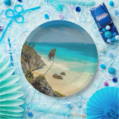 ビューティフルサンディビーチトロピカルパラダイス ペーパープレート (パーティー)