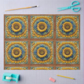 ビューティフルサンフラワーズトレンディーコレクション 薄葉紙 (クラフト)