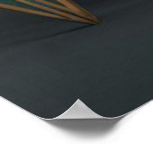 ビューティフルサーフボードサマーウェーブズサーフィンビーチ ポスター (角)