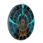 ビューティフルシアン抽象芸術アートプリント ダーツボード (正面左)