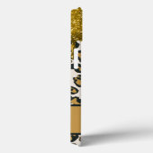 ビューティフルシック金ゴールドフェイクグリッターレオパードプリント Case-Mate iPhoneケース (裏面 / 右)