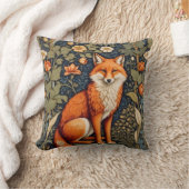 ビューティフルシッティングレッドキツネウィリアムインスパイアモリス クッション (ブランケット)