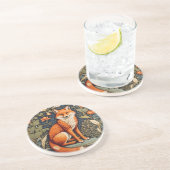 ビューティフルシッティングレッドキツネウィリアムインスパイアモリス コースター (側面)