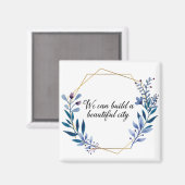 ビューティフルシティゴッドスペル引用文マグネット マグネット (正面/裏面)