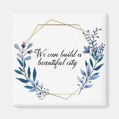 ビューティフルシティゴッドスペル引用文マグネット マグネット (正面)