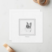 ビューティフルシャメネキャットチョークスケッチ ノートカード (正面/裏面インサイチュ)