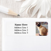 ビューティフルシャメネキャットブルーアイズ差出人住所 ラベル (インサイチュ)