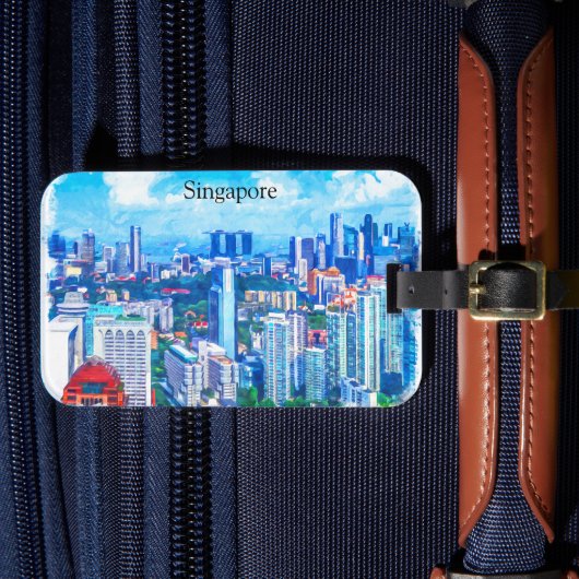 ビューティフルシンガポールアジアパノラマビュー ラゲッジタグ (正面インサイチュ4)