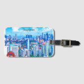 ビューティフルシンガポールアジアパノラマビュー ラゲッジタグ (正面横)