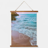 ビューティフルシーサイドビーチサンセット 吊り下げ型タペストリー (正面)