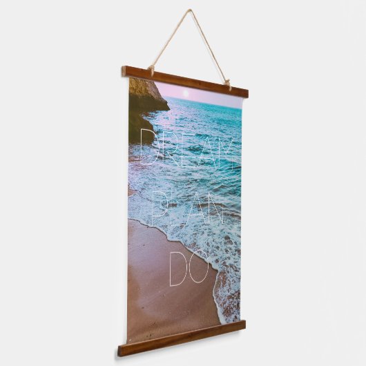 ビューティフルシーサイドビーチサンセット 吊り下げ型タペストリー (傾斜あり)