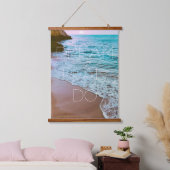ビューティフルシーサイドビーチサンセット 吊り下げ型タペストリー (寝室)