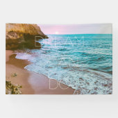 ビューティフルシーサイドビーチサンセット 横断幕 (横)